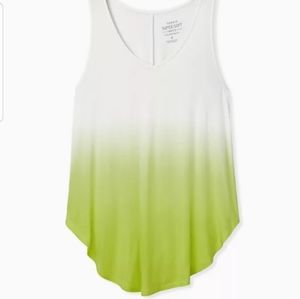 SUPER SOFT LIME GREEN DIP DYE FAVORITE TUNIC TANK